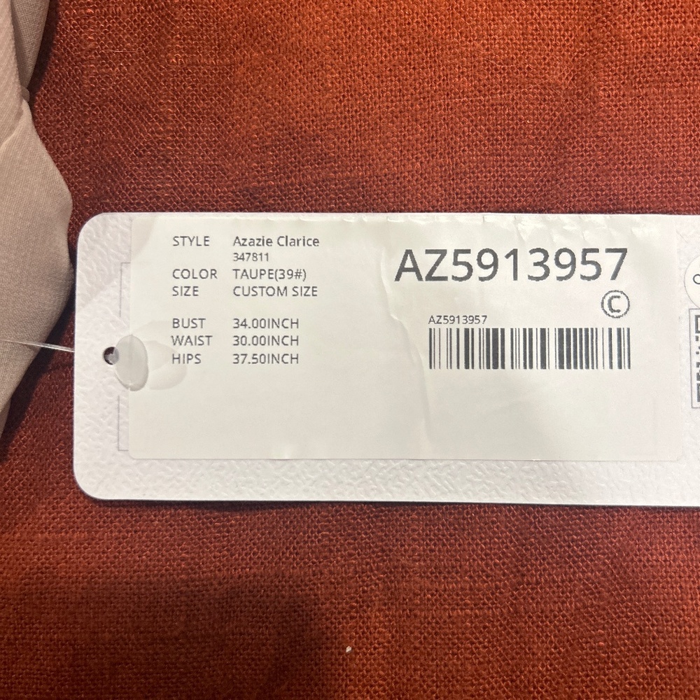 Formal dress with slit in leg area